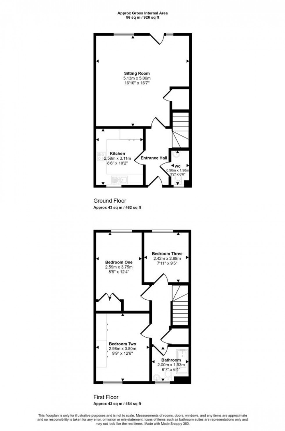 Floorplan for Allen Road, Shaftesbury