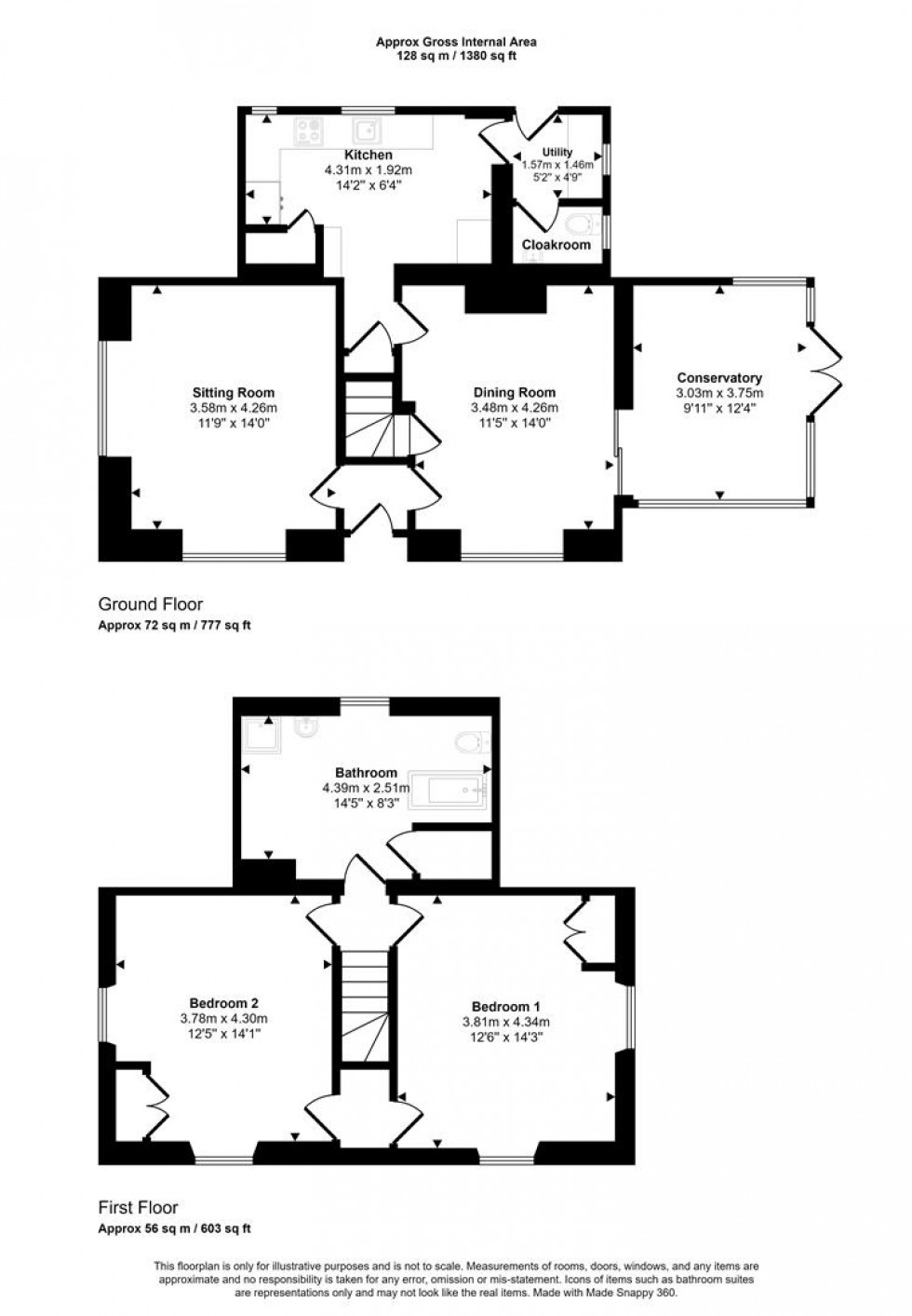 Floorplan for Manston, Sturminster Newton