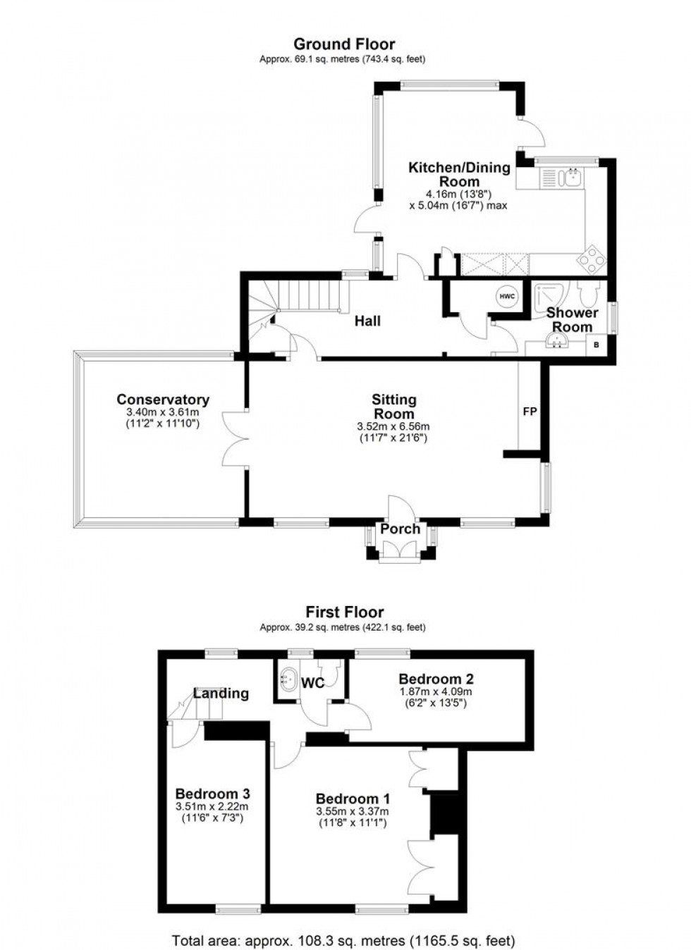 Floorplan for Drews Lane, Stalbridge, Sturminster Newton