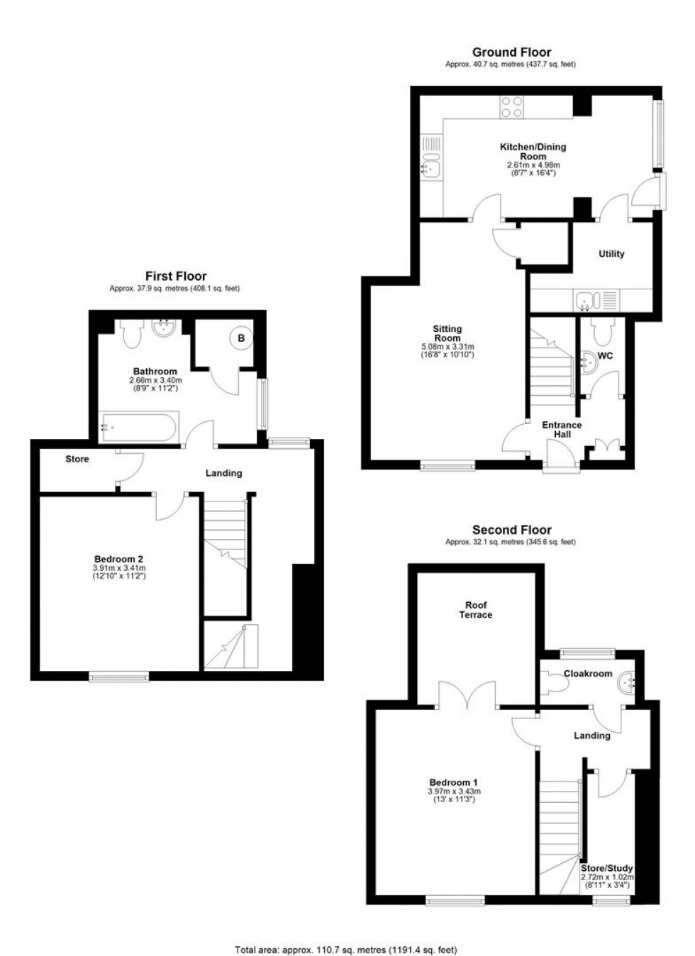 Floorplan for Church Lane, Sturminster Newton