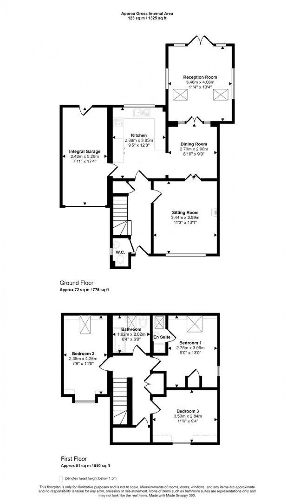 Floorplan for Poppyfields, Gillingham