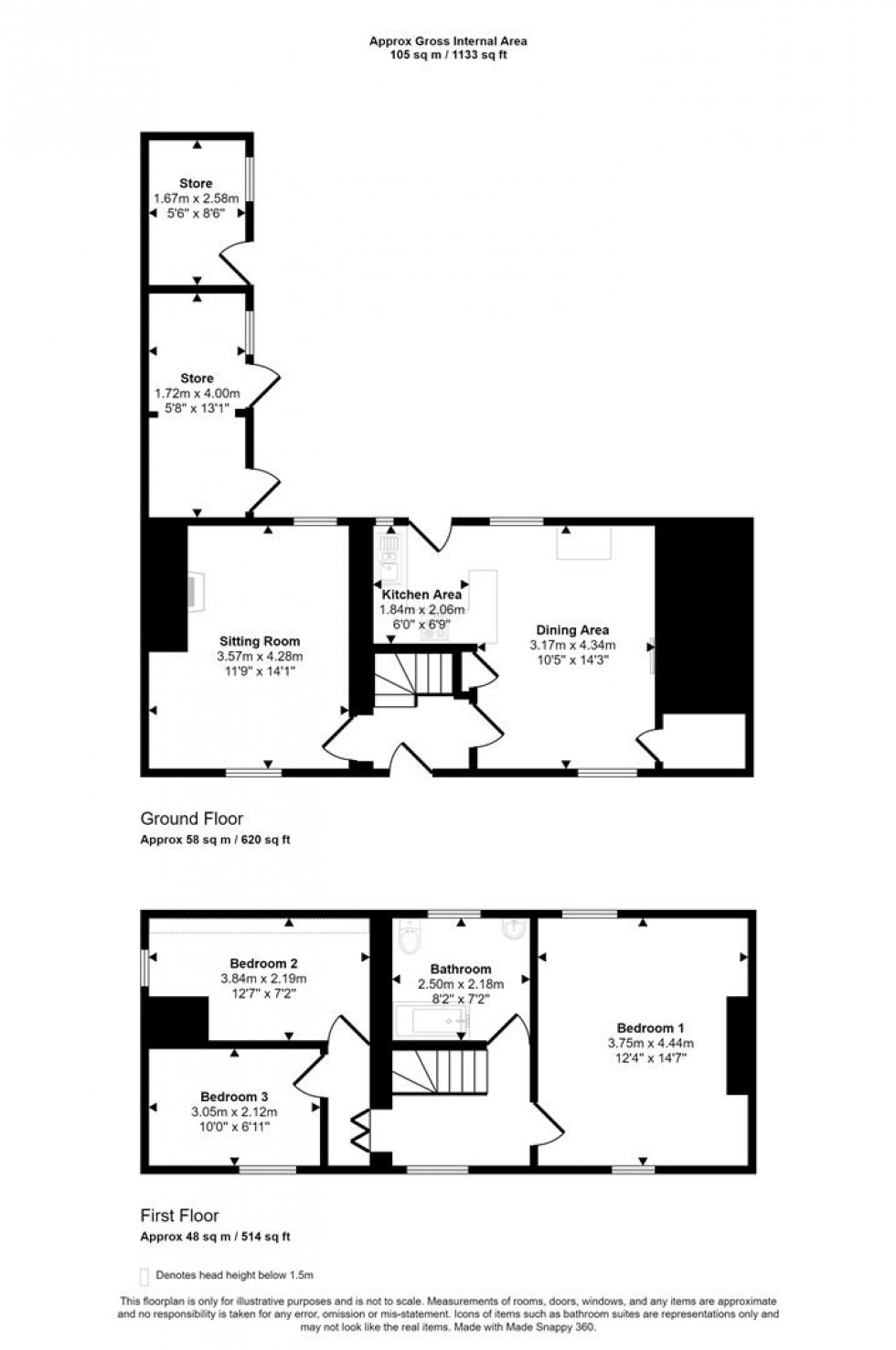 Floorplan for Blandford Road, Shillingstone