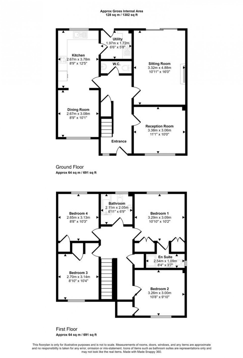 Floorplan for Peacemarsh Farm Close, Gillingham