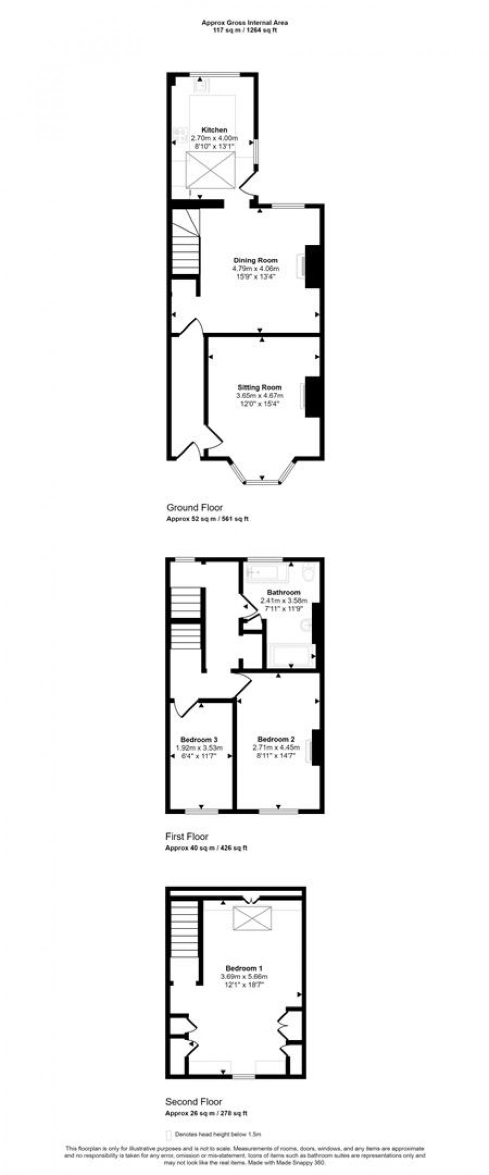 Floorplan for Herberton Villas, Zeals