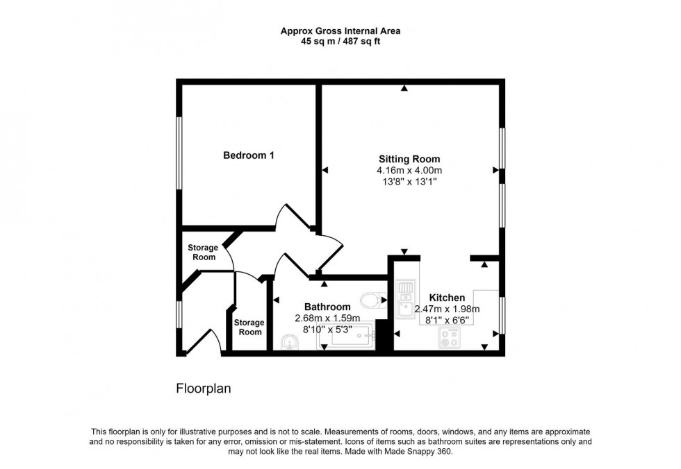 Floorplan for Oake Woods, Gillingham