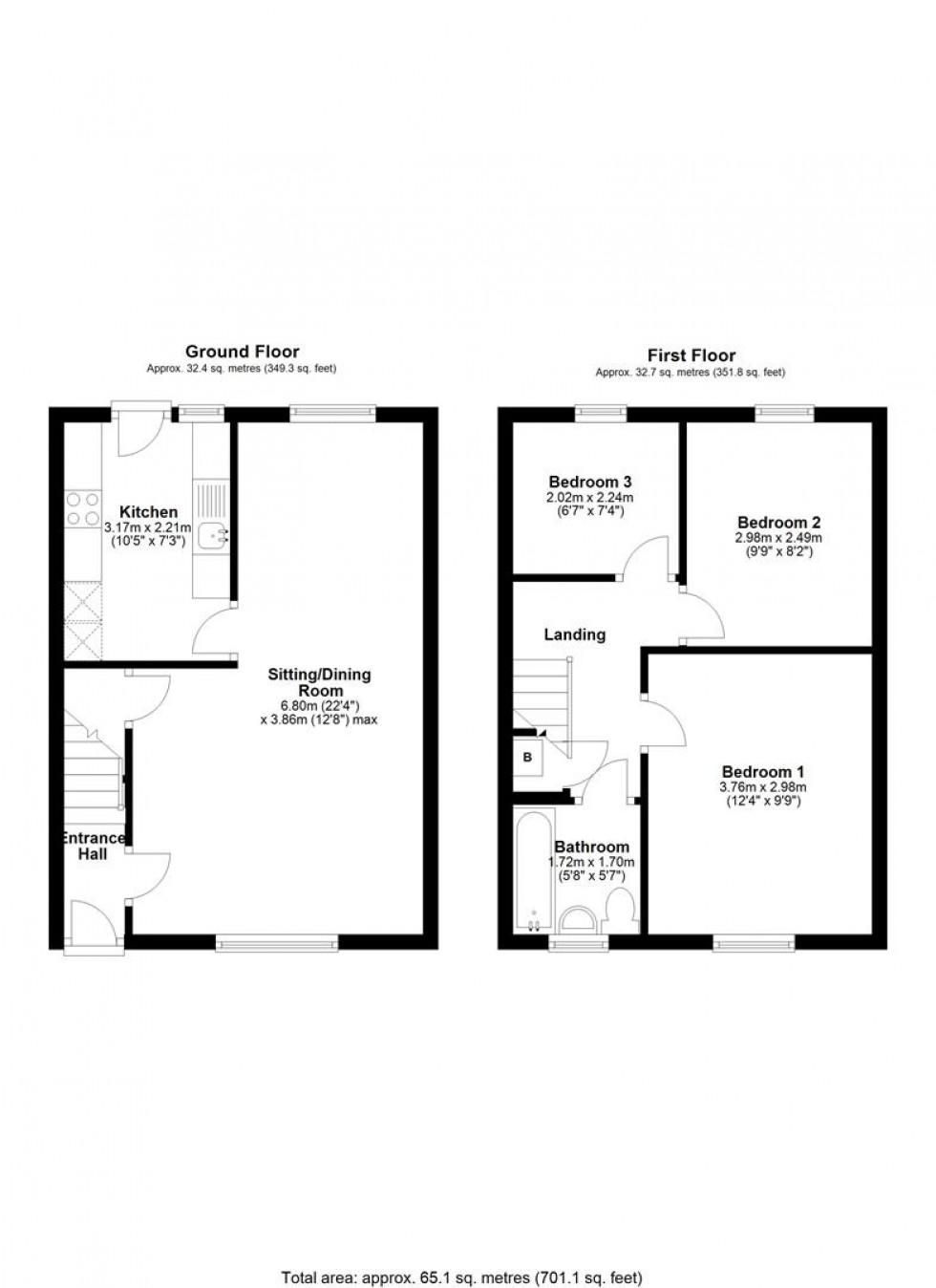 Floorplan for Lower Road, Stalbridge