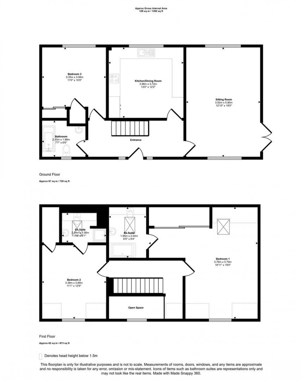 Floorplan for Bourton