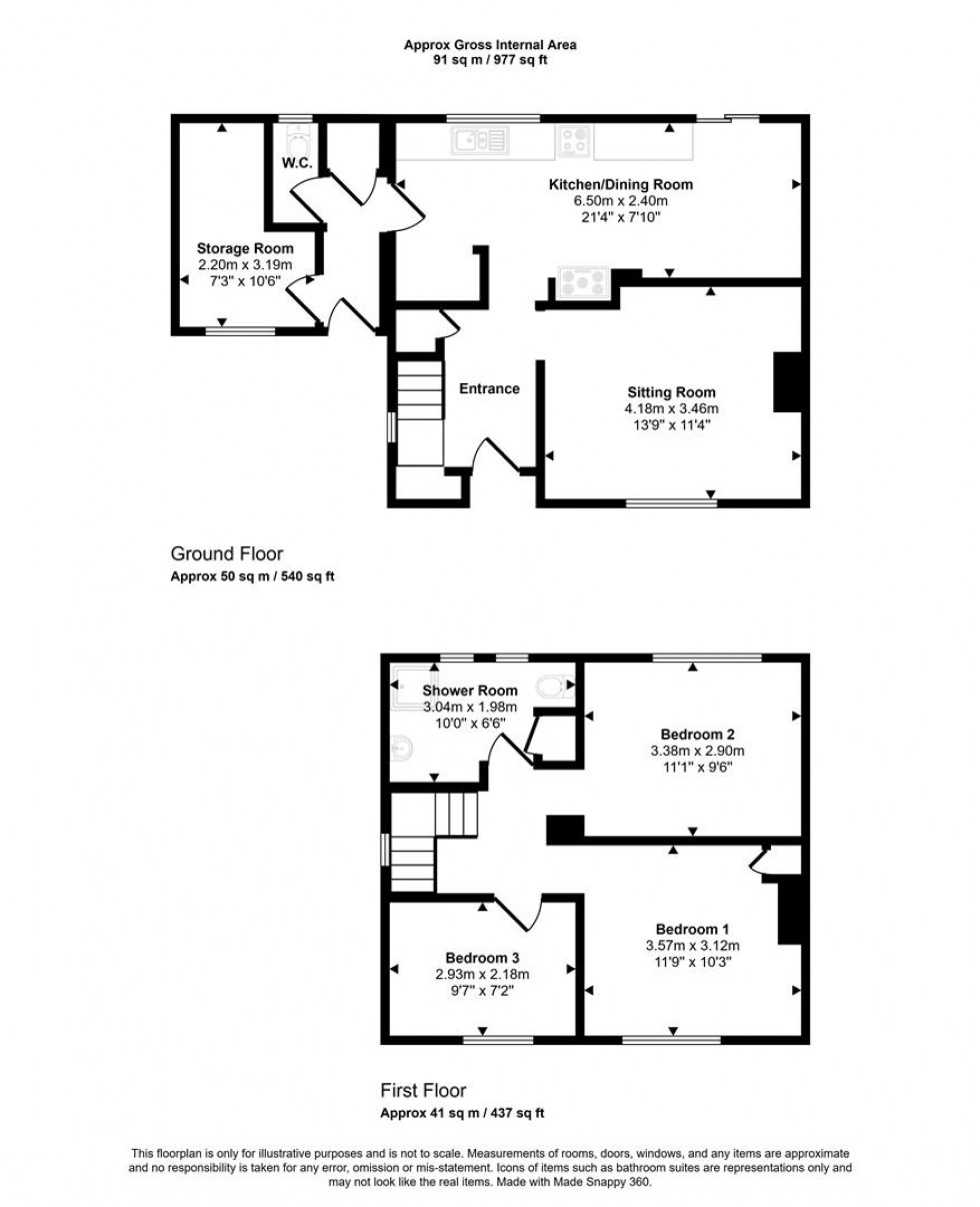 Floorplan for Mary Gardens, Okeford Fitzpaine