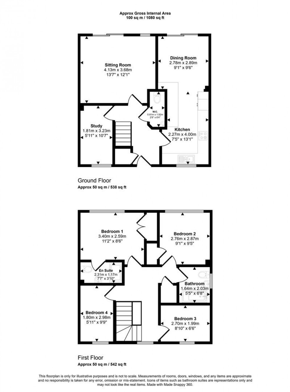 Floorplan for Casterbridge Way, Gillingham