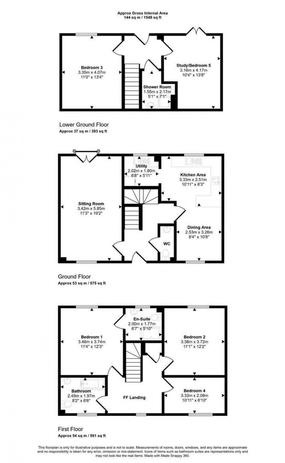 Floorplan for Kinklebury Street, Wincanton