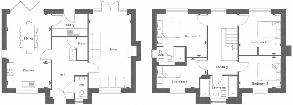 Floorplan for Shillingstone Lane, Okeford Fitzpaine, Blandford Forum