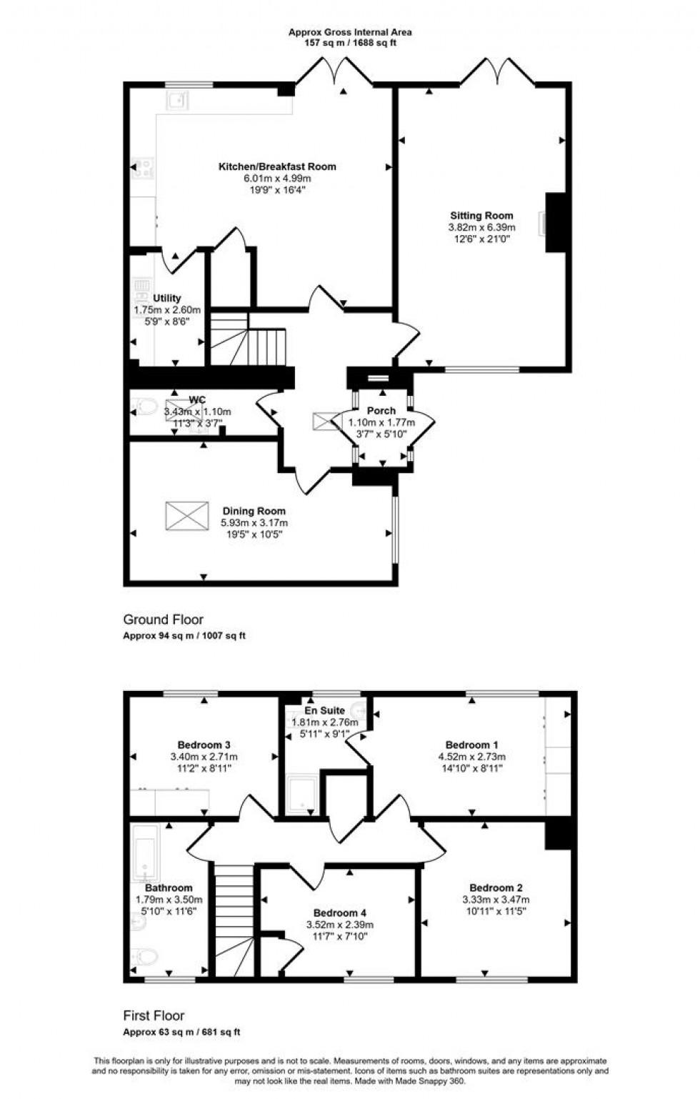 Floorplan for Castle Street, Mere, Warminster