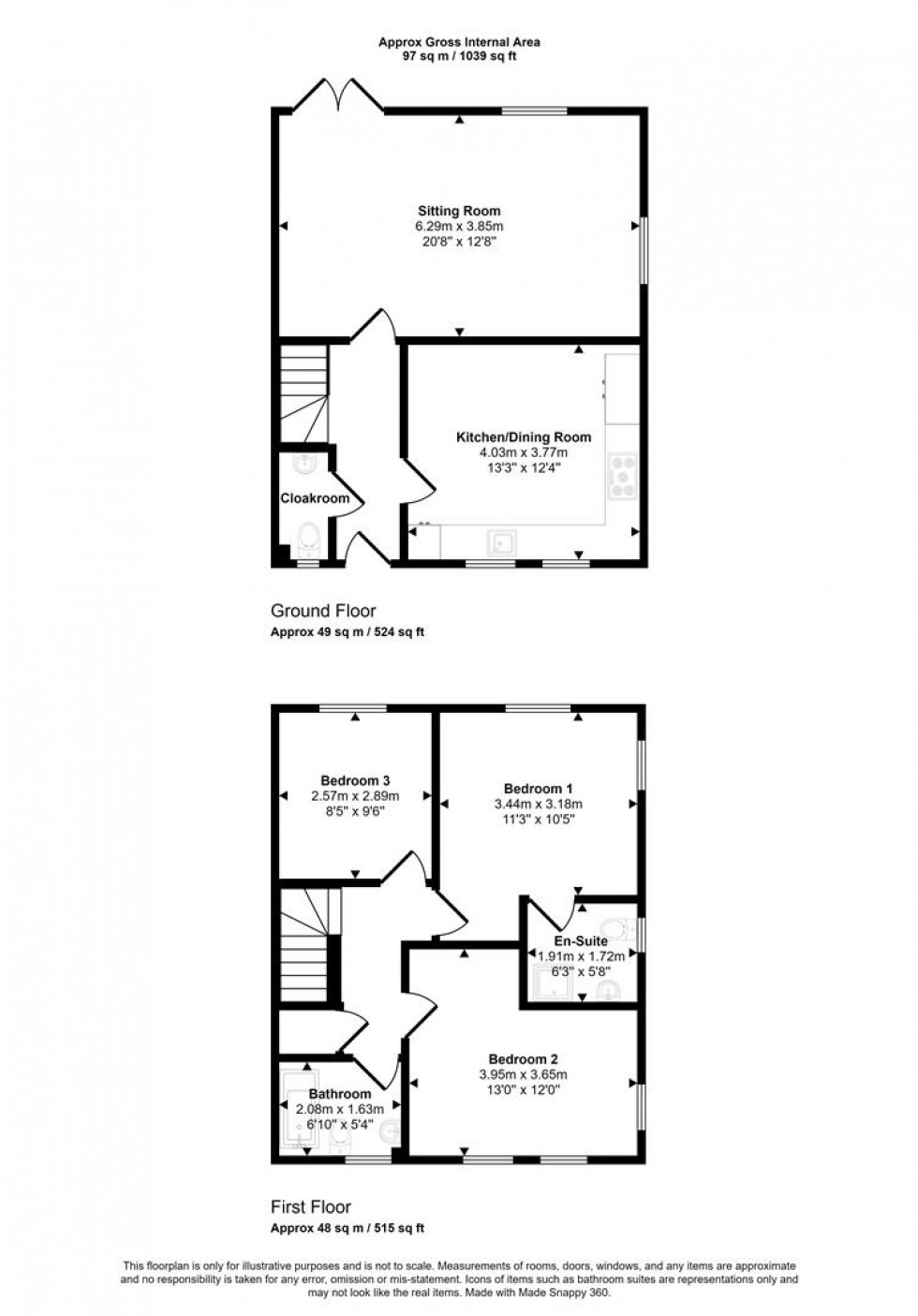 Floorplan for North Road, Mere, Warminster