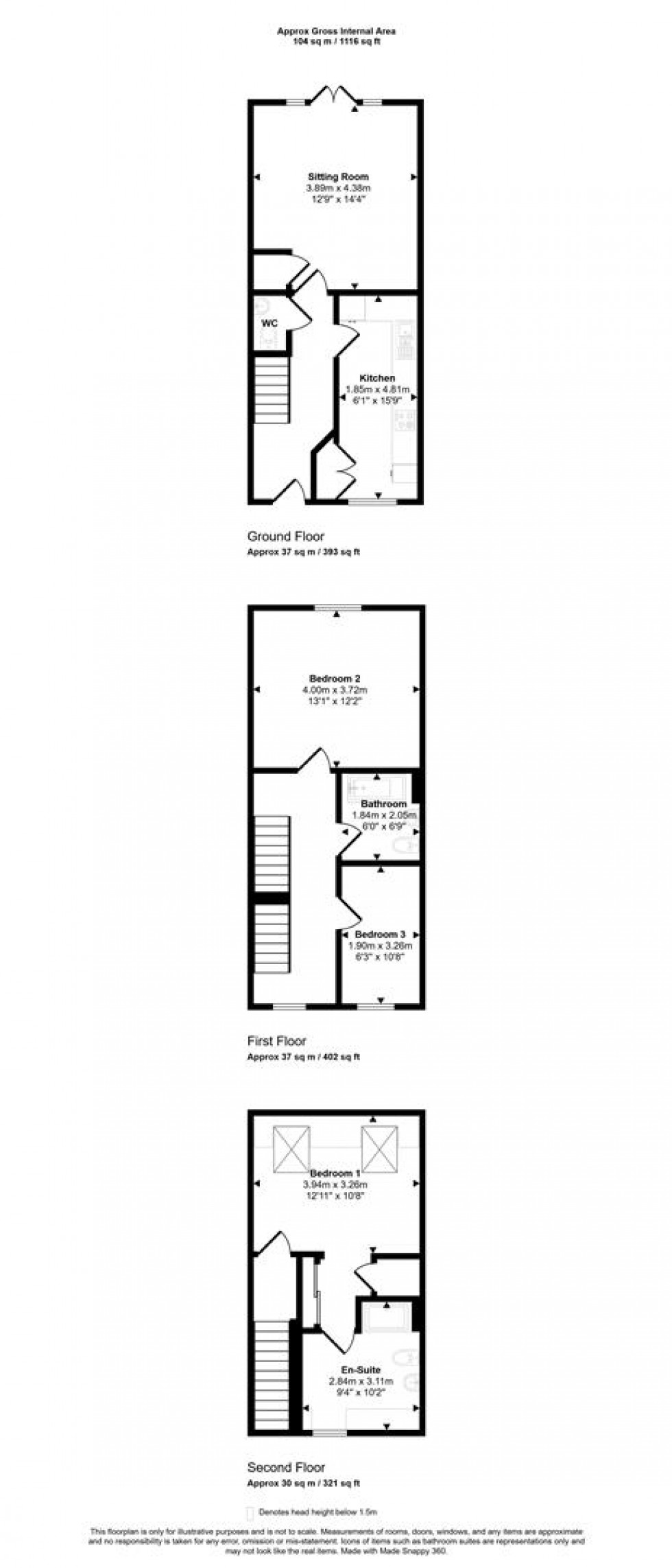 Floorplan for Peach Pie Street, Wincanton