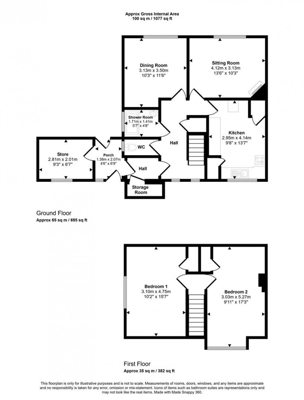 Floorplan for New Street, Marnhull, Sturminster Newton