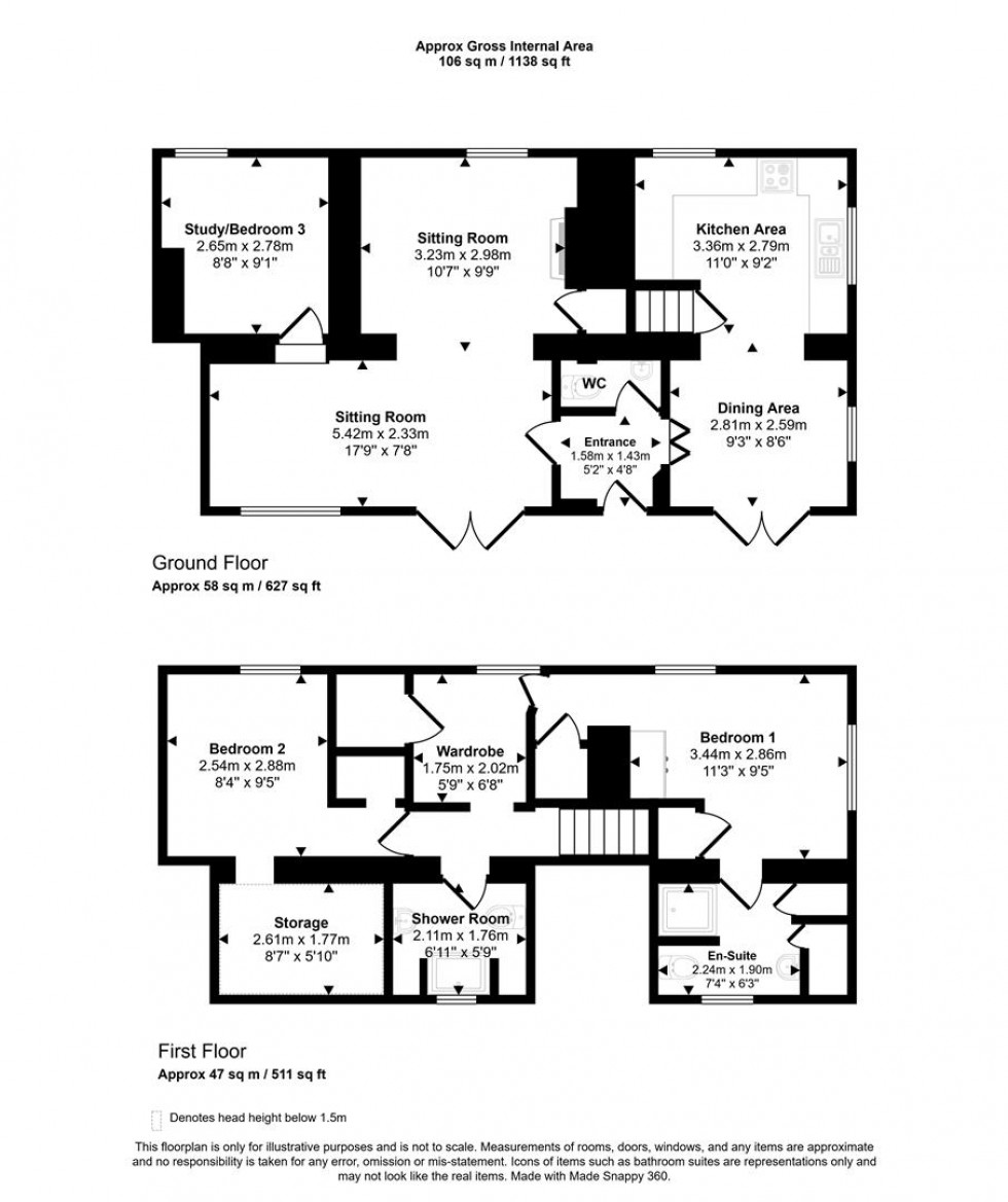 Floorplan for Wood Lane, Hinton St. Mary, Sturminster Newton