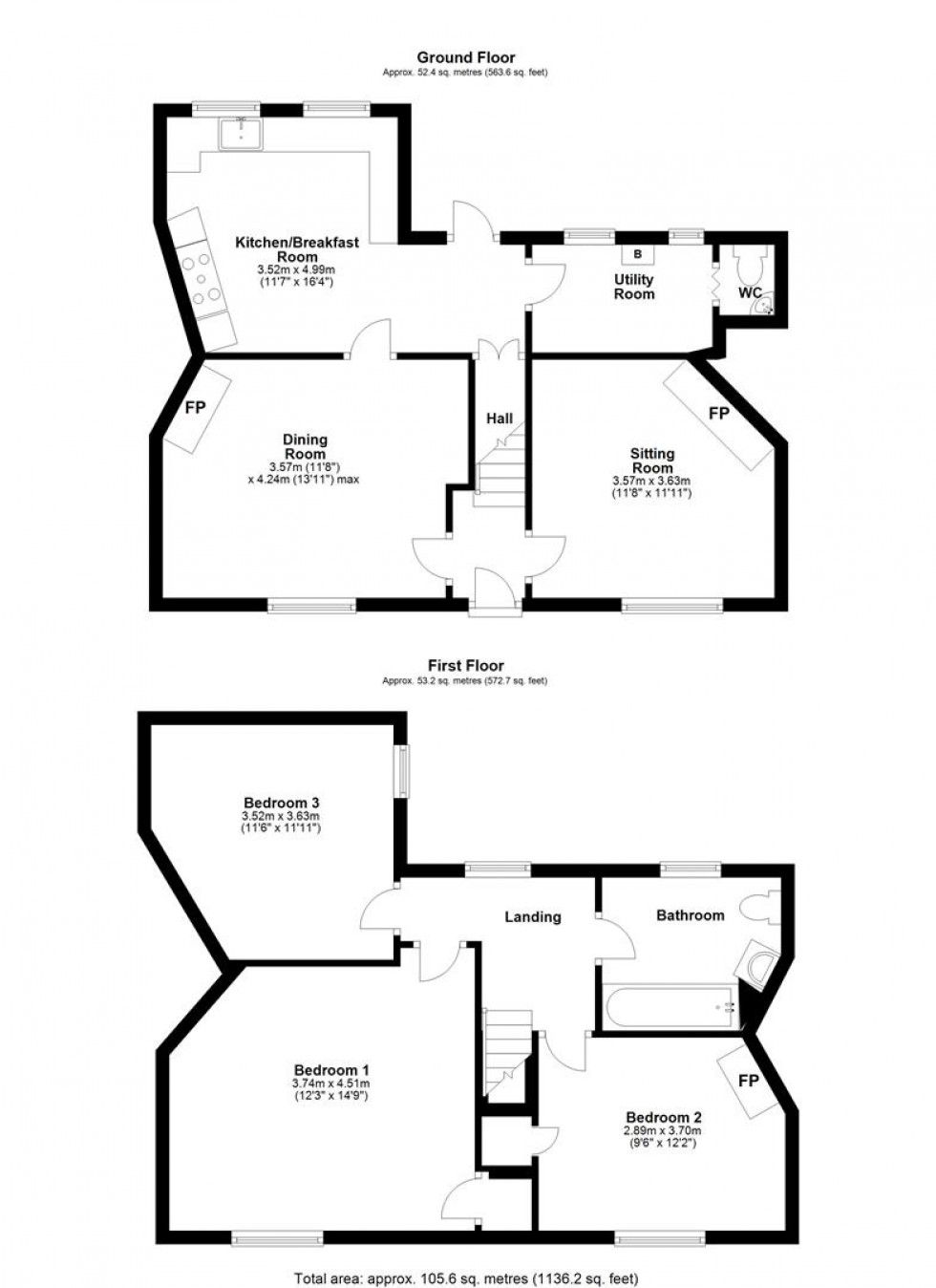 Floorplan for Gold Street, Stalbridge, Sturminster Newton