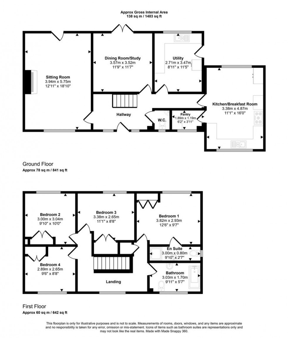 Floorplan for Manston, Sturminster Newton