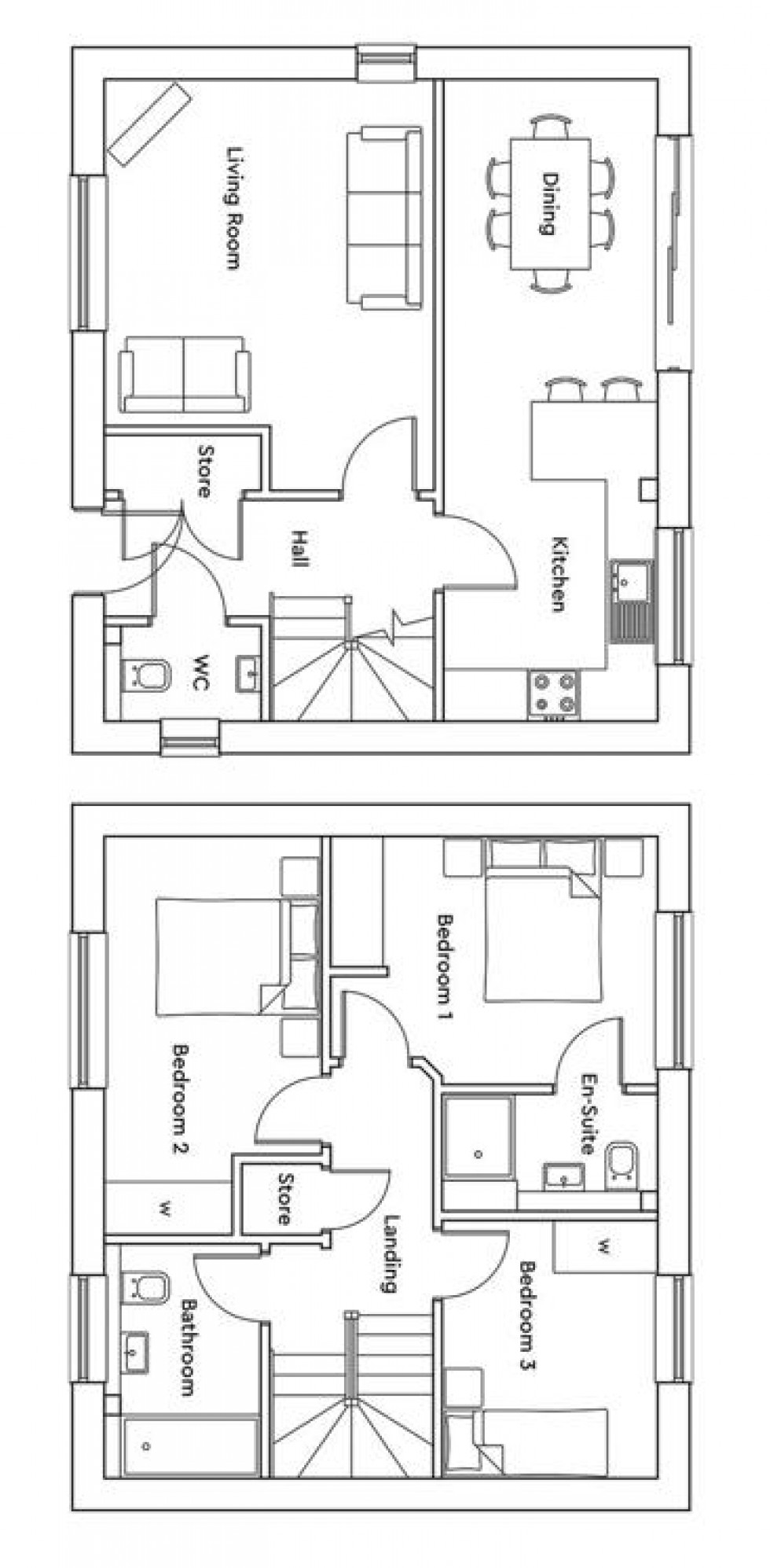 Floorplan for Home 17, The Shillingstone, Shillingstone Lane, Okeford Fitzpaine, Blandford Forum