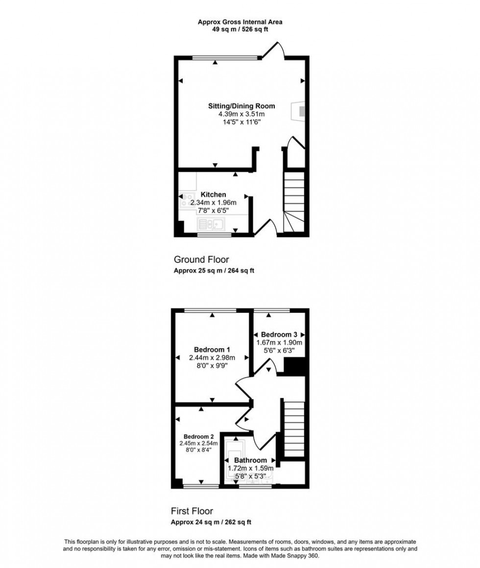 Floorplan for Elizabeth Gardens, Henstridge, Templecombe