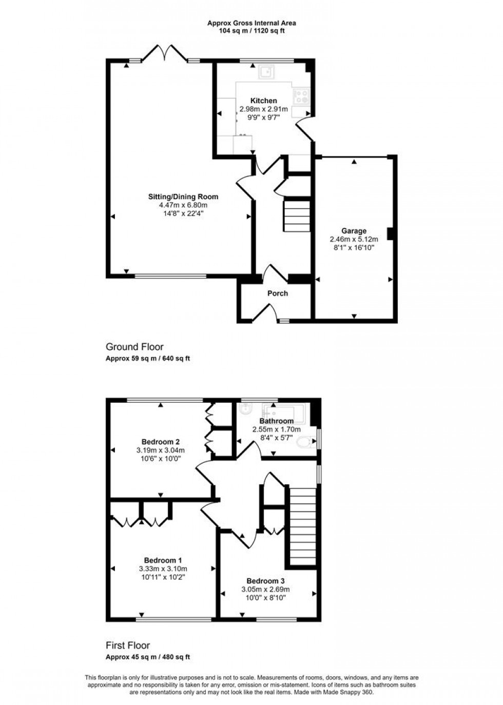 Floorplan for Ash Walk, Henstridge, Templecombe