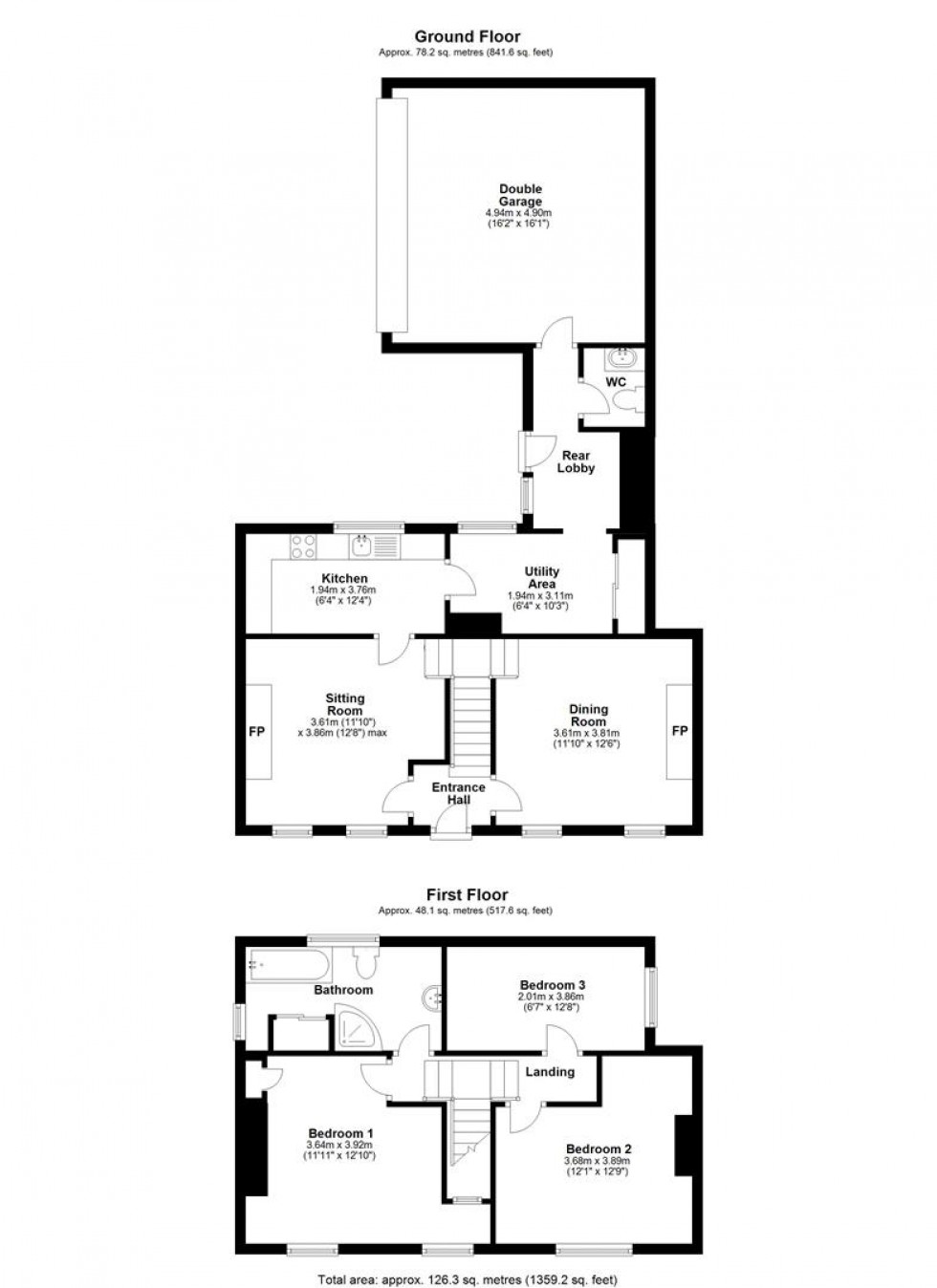 Floorplan for High Street, Henstridge