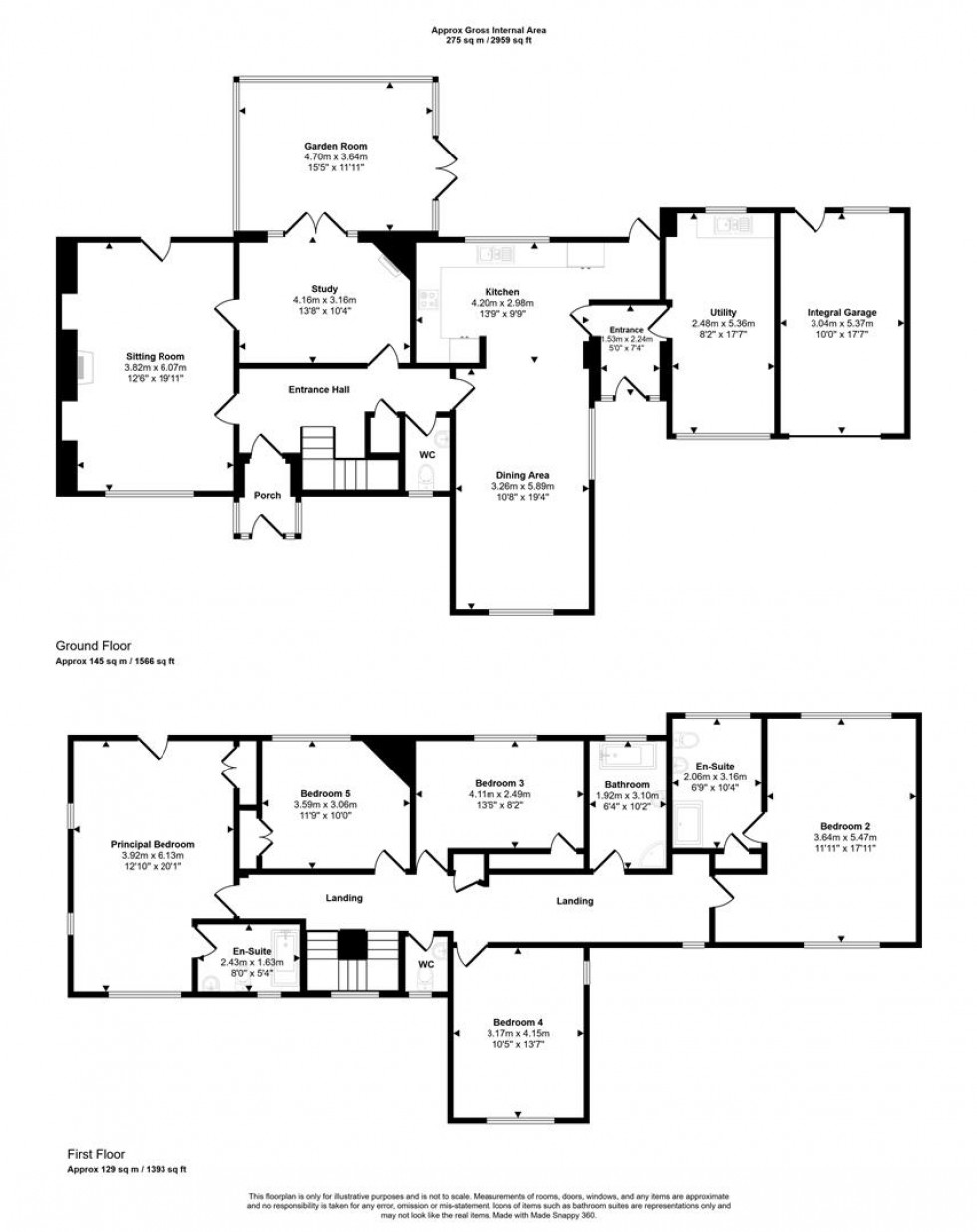 Floorplan for White Lane Close, Sturminster Newton