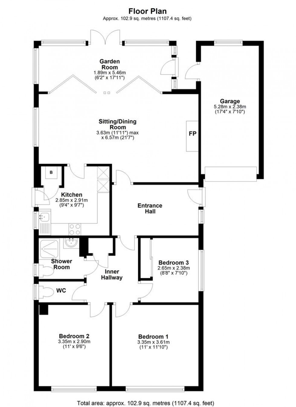 Floorplan for Lovells Mead, Marnhull, Sturminster Newton