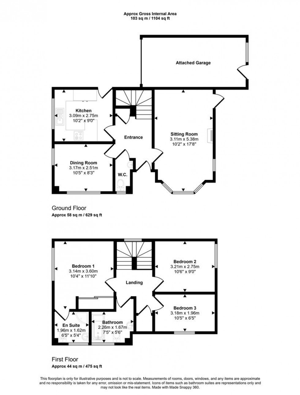 Floorplan for Woodsage Drive, Gillingham