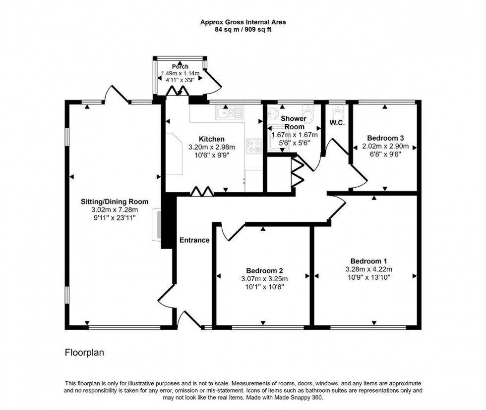 Floorplan for Ashley Road, Marnhull, Sturminster Newton