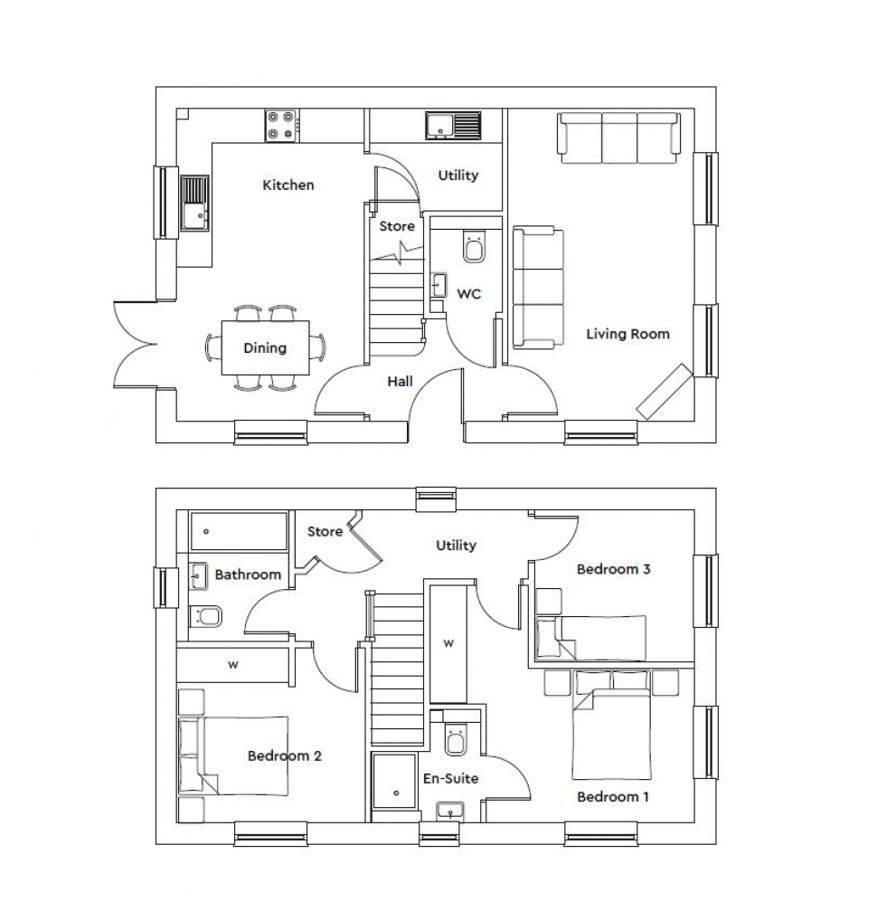 Floorplan for Shillingstone Lane, Okeford Fitzpaine, Blandford Forum