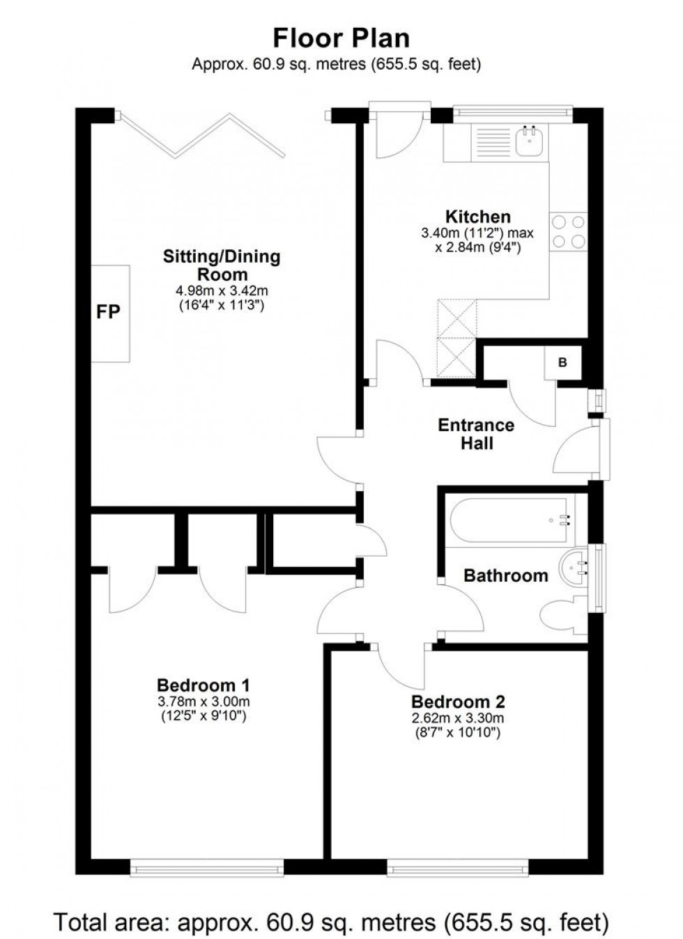 Floorplan for Vale Road, Stalbridge, Sturminster Newton