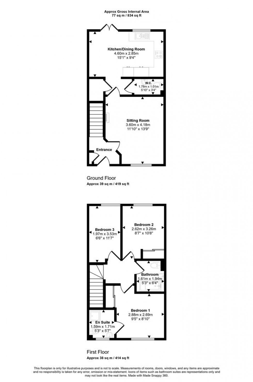 Floorplan for Lakeside Drive, Gillingham