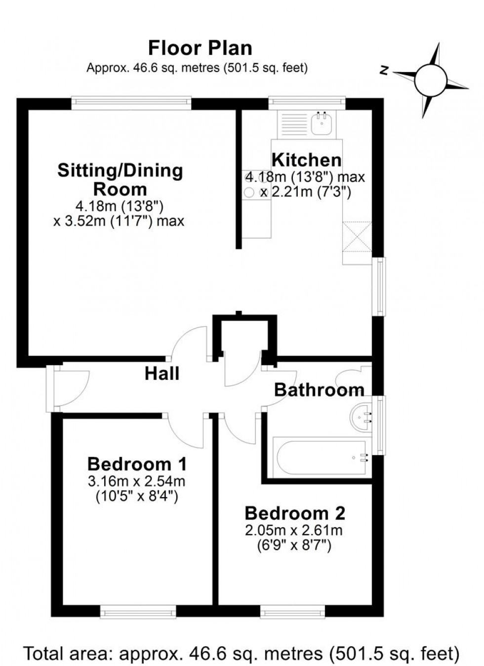 Floorplan for New Road, Gillingham