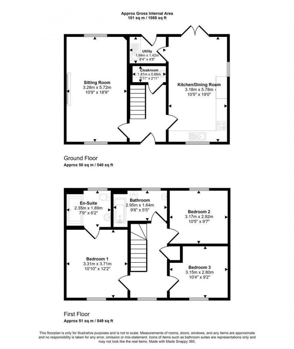 Floorplan for Higher Stour Meadow, Marnhull