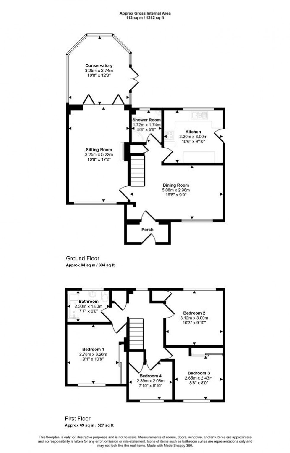 Floorplan for St. Nicholas Close, Henstridge, Templecombe