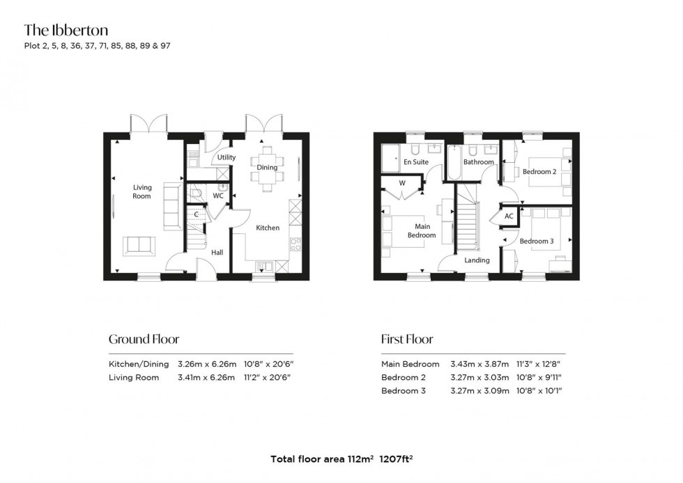 Floorplan for Fiddleford Ridge, Sturminster Newton