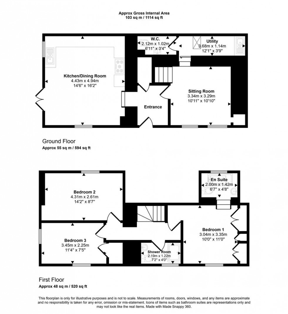 Floorplan for Tower Hill, Iwerne Minster, Blandford Forum