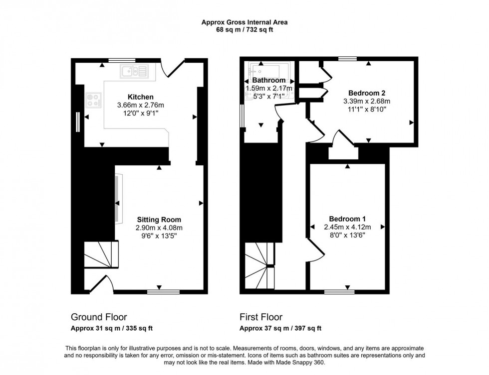 Floorplan for Longcross, Zeals, Warminster